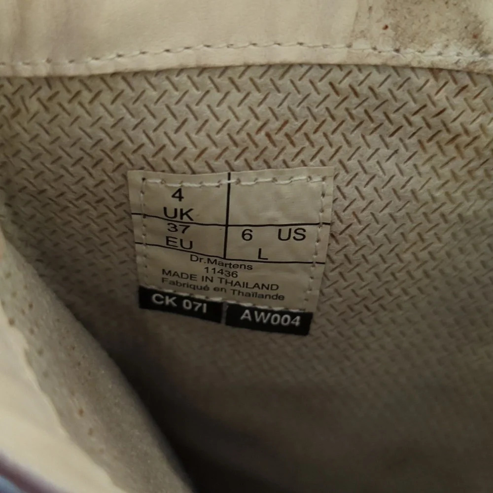 Rare Doc martens leather slouchy buckle vintage winter fall boots Size 6 - Picture 9 of 11